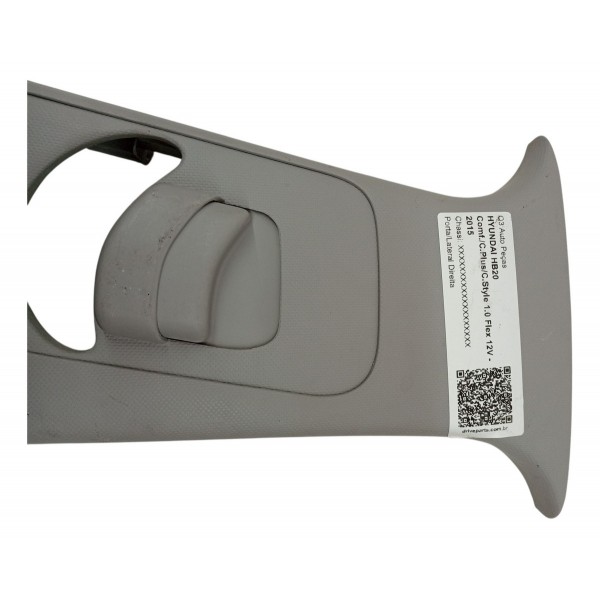 Acabamento Coluna Central Cinto Direito Hyundai Hb20 2015