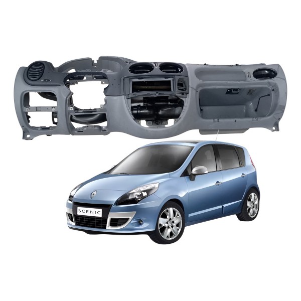 Painel Central  Tabelier Renault Scenic 2008 2009 2010 2011 Painel Central  Tabelier Renault Scenic 2008 2009 2010 2011
