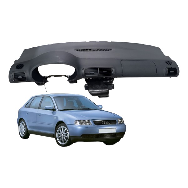 Painel Central S/airbag Tabelier Audi A3 T 1.8 2000 Detalhe