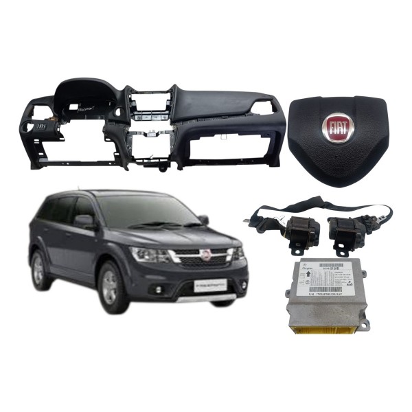 Kit Airbag Bolsa Volante Modulo Cinto  Fiat Freemont  2016 Kit Airbag Bolsa Volante Modulo Cinto  Fiat Freemont  2016