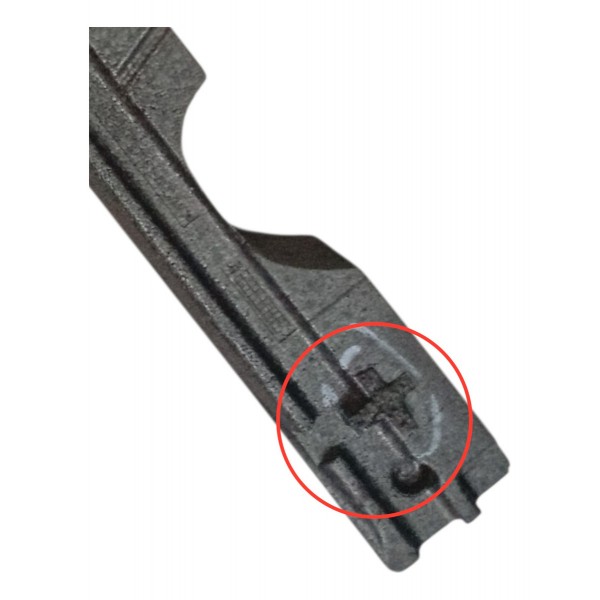 Absorvedor Parachoque Traseiro Ford Fiesta 2016 Detalhe Absorvedor Parachoque Traseiro Ford Fiesta 2016 Detalhe