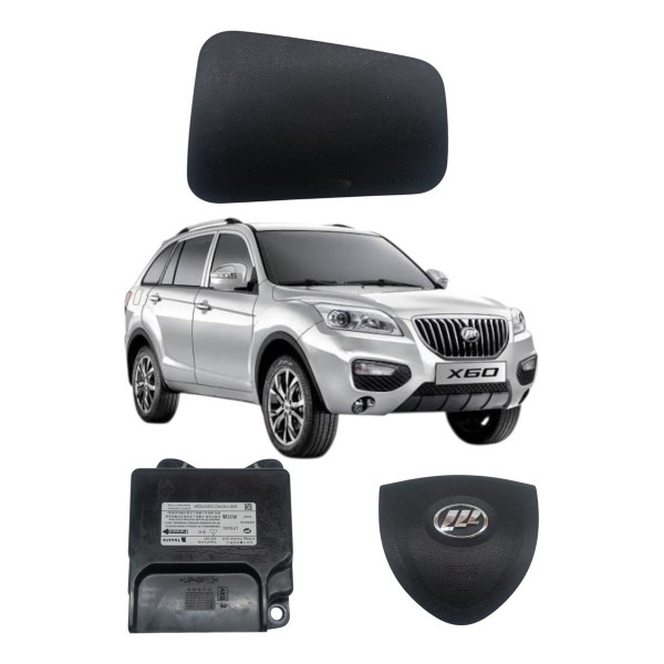 Kit Bolsa Painel Bolsa Volante Modulo Airbag Lifan X60 2016 Kit Bolsa Painel Bolsa Volante Modulo Airbag Lifan X60 2016