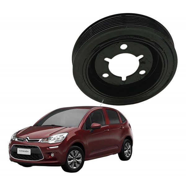 Polia Virabrequim Motor Citroen C3 1.5 8v 2017 2018 2019 Polia Virabrequim Motor Citroen C3 1.5 8v 2017 2018 2019