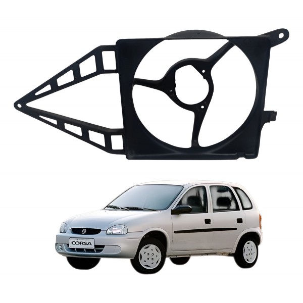 Moldura Ventoinha Radiador Chevrolet Corsa 2002 2003 Detalhe Moldura Ventoinha Radiador Chevrolet Corsa 2002 2003 Detalhe