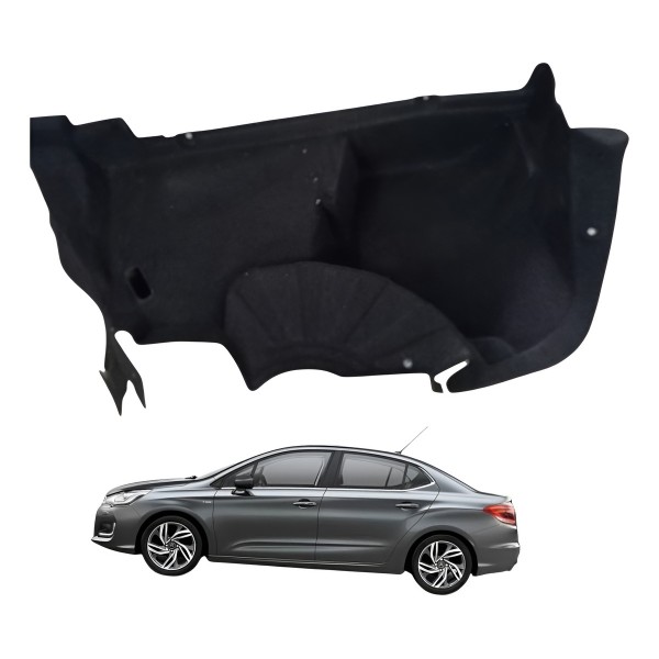 Forro Esquerdo Porta Malas Citroen C4 Lounge 2015 Detalhe Forro Esquerdo Porta Malas Citroen C4 Lounge 2015 Detalhe