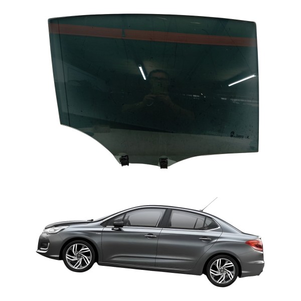 Vidro Porta Traseira Direito Citroen C4 Lounge 2014 2015 Vidro Porta Traseira Direito Citroen C4 Lounge 2014 2015