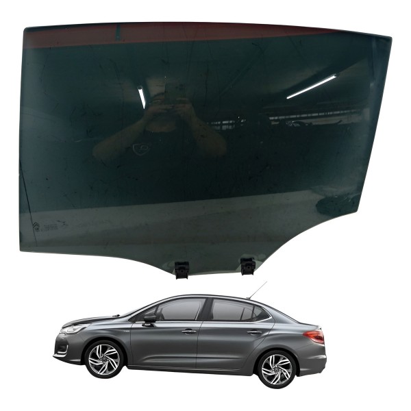 Vidro Porta Traseira Esquerdo Citroen C4 Lounge 2014 2015 Vidro Porta Traseira Esquerdo Citroen C4 Lounge 2014 2015