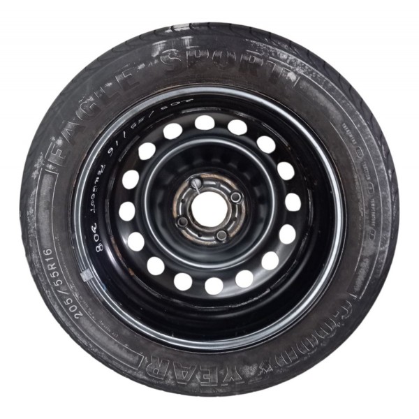Roda Estepe Peneu 205/55/r16 Goodyear Peugeot 308 2014 Roda Estepe Peneu 205/55/r16 Goodyear Peugeot 308 2014