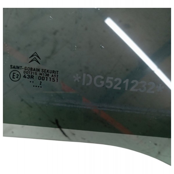 Vidro Porta Traseira Esquerda Citroen C4 Glx 2013 2014 2015 Vidro Porta Traseira Esquerda Citroen C4 Glx 2013 2014 2015