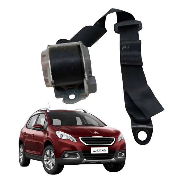 Cinto Segurança Traseira Esquerda Peugeot 2008 2015 Cinto Segurança Traseira Esquerda Peugeot 2008 2015