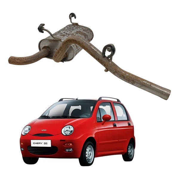 Escapamento Silencioso Chery Qq 1.0 2014 2015 2016