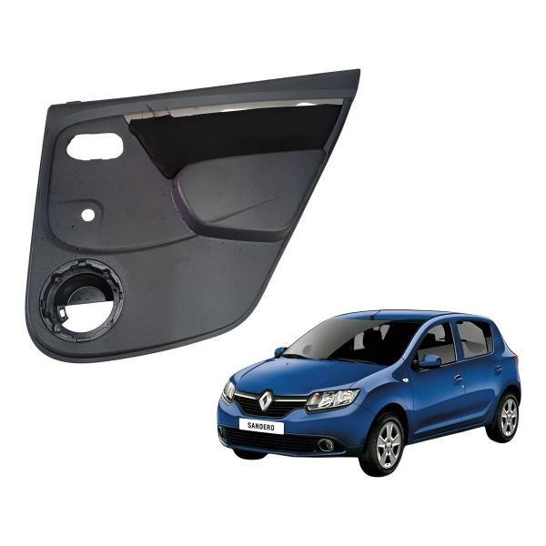 Forro Porta Traseiro Direito Renault Sandero 1.0 2017 2018 Forro Porta Traseiro Direito Renault Sandero 1.0 2017 2018