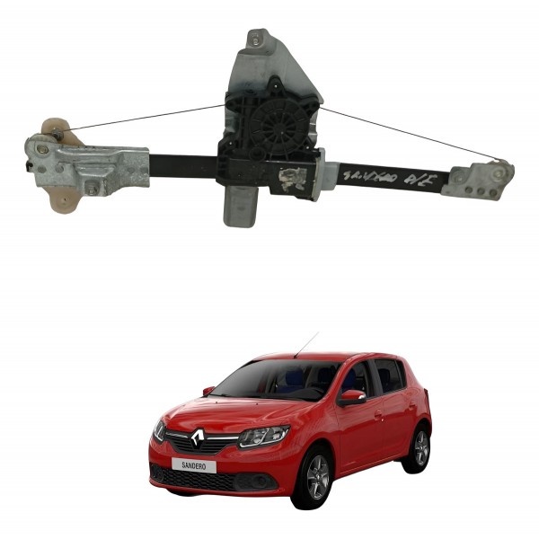 Maquina Vidro Dianteiro Esquerdo Renault Sandero 2017 Maquina Vidro Dianteiro Esquerdo Renault Sandero 2017