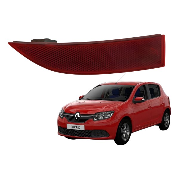 Refletor Parachoque Traseiro Direito Renault Sandero 2017 Refletor Parachoque Traseiro Direito Renault Sandero 2017