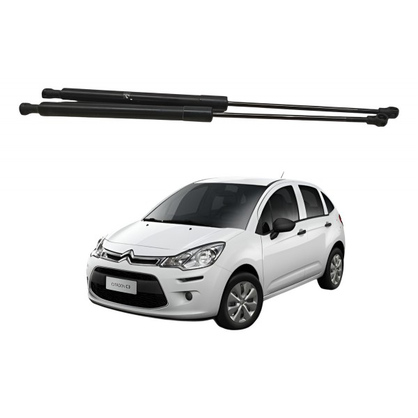 Par Amortecedor Tampa Traseira Citroen C3 2015 2016 2017