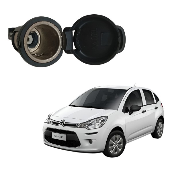 Tomada 12v Citroen C3 C4 Tendance 2014 2015 2016 2017 2018