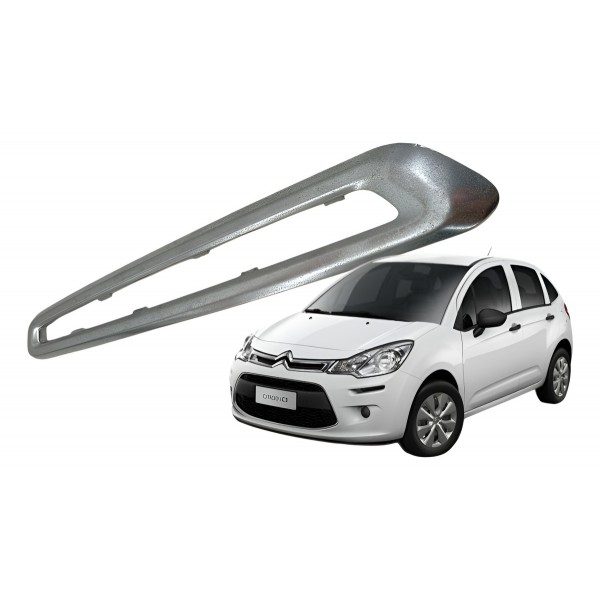 Moldura Acabamento Direito Painel Citroen C3 2017 Detalhe Moldura Acabamento Direito Painel Citroen C3 2017 Detalhe