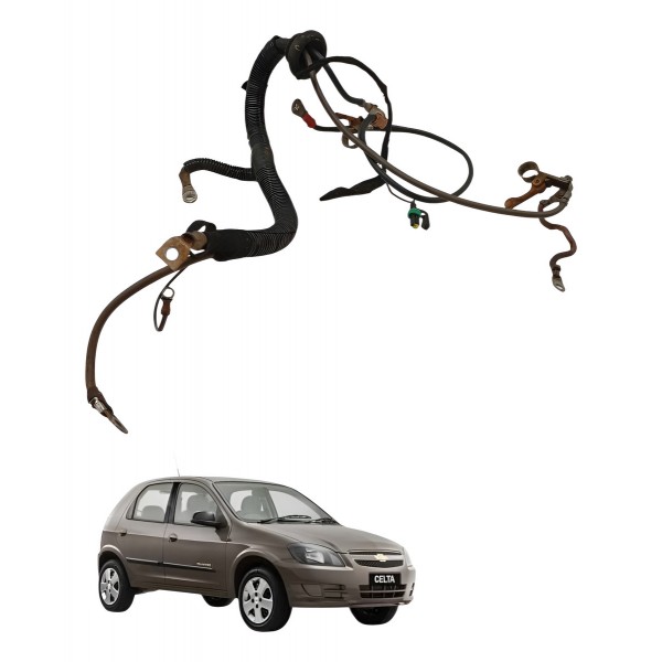 Chicote Cabo Positivo Negativo Chevrolet Celta 1.0 2009
