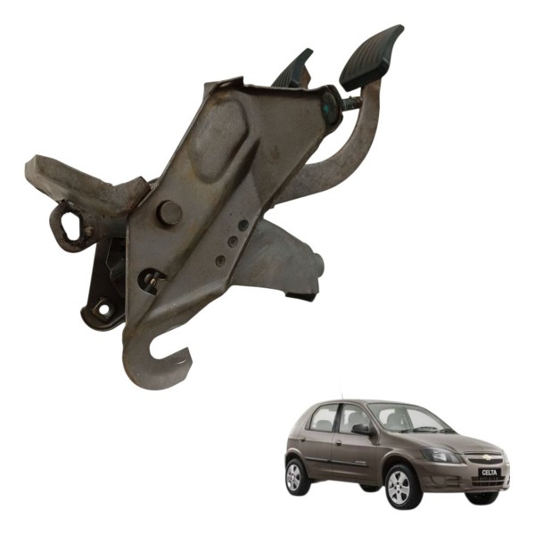 Pedaleira Freio Embreagem Chevrolet Celta 1.0 2007 2008 2009 Pedaleira Freio Embreagem Chevrolet Celta 1.0 2007 2008 2009