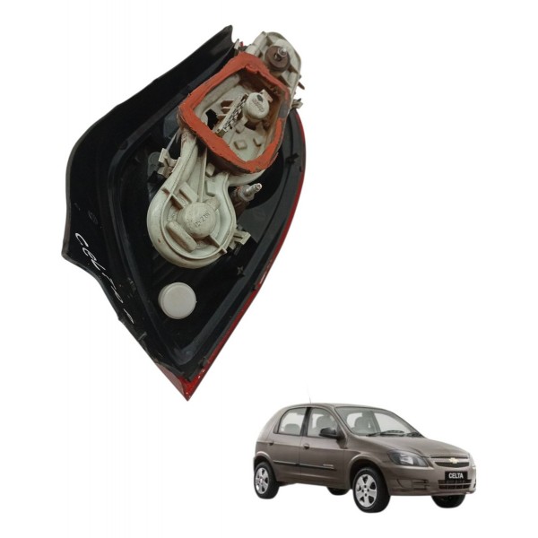 Lanterna Traseira Direita Chevrolet Celta 1.0 2007 Detalhe Lanterna Traseira Direita Chevrolet Celta 1.0 2007 Detalhe