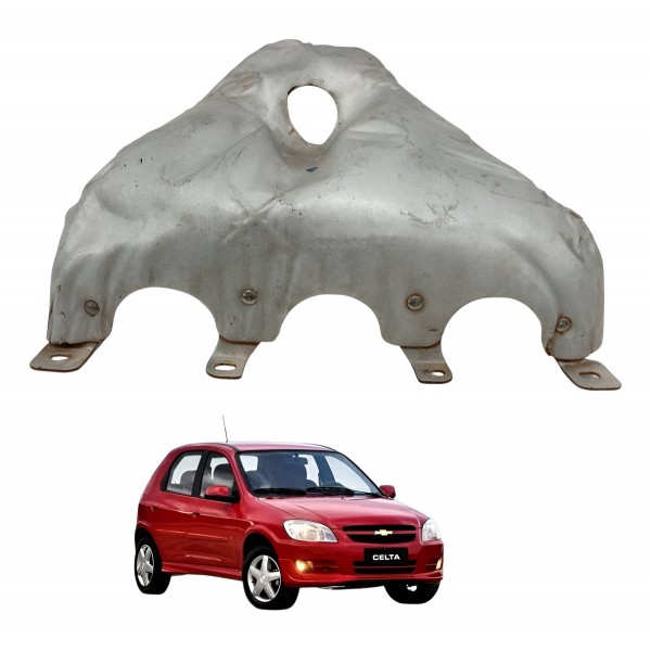 Defletor Calor Coletor Escape Chevrolet Celta 1.0 2008 2009