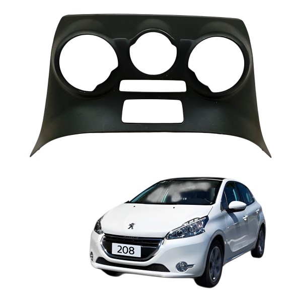 Moldura Painel Ar Condicionado Peugeot 208 Allure 2015 Moldura Painel Ar Condicionado Peugeot 208 Allure 2015