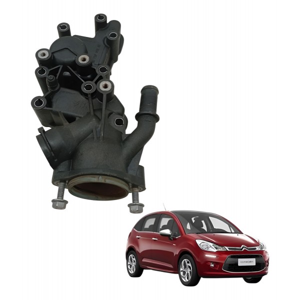 Carcaça Valvula Termostática Citroen C3 1.5 8v 2016 2017