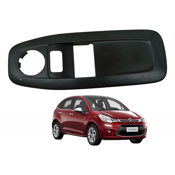 Moldura Botão Vidro Dianteiro Esquerdo Citroen C3 2016 2017