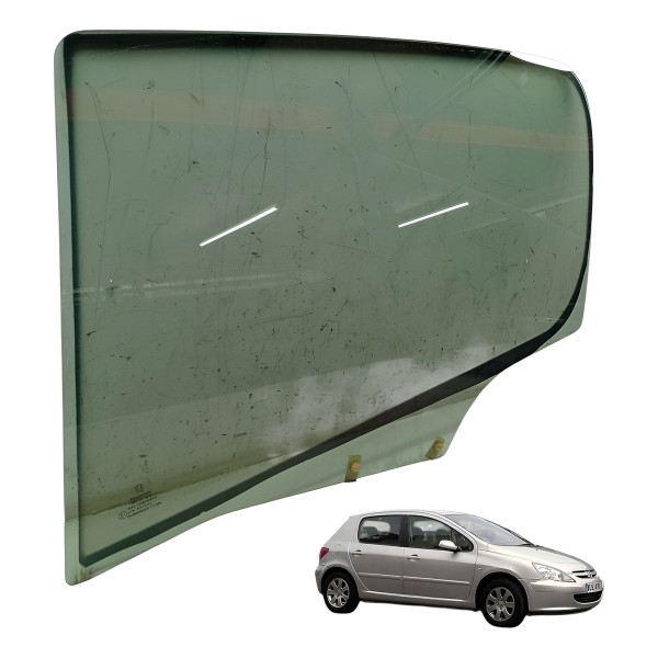 Vidro Porta Traseiro Esquerdo Peugeout 307 1.6 2006 2007 Vidro Porta Traseiro Esquerdo Peugeout 307 1.6 2006 2007