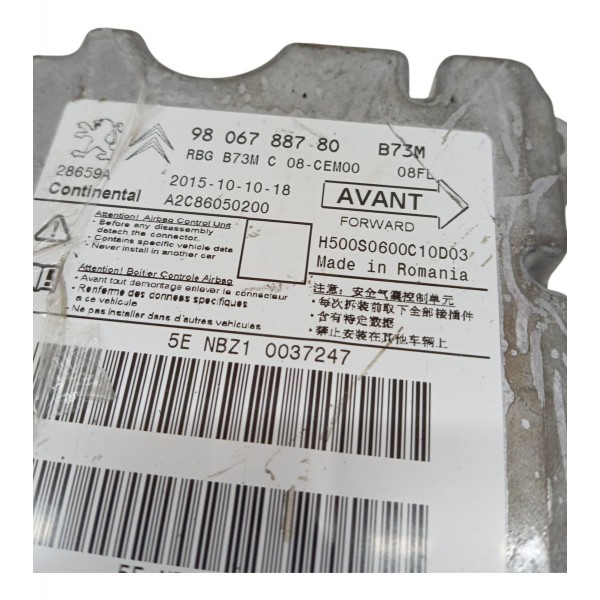 Modulo Central Airbag Citroen C4 Lounge 1.6 Thp 2015 2016 Modulo Central Airbag Citroen C4 Lounge 1.6 Thp 2015 2016