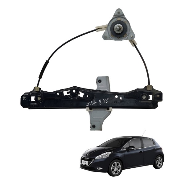 Maquina Vidro Traseiro Esquerdo Peugeot 208 2014 2015 2016 Maquina Vidro Traseiro Esquerdo Peugeot 208 2014 2015 2016