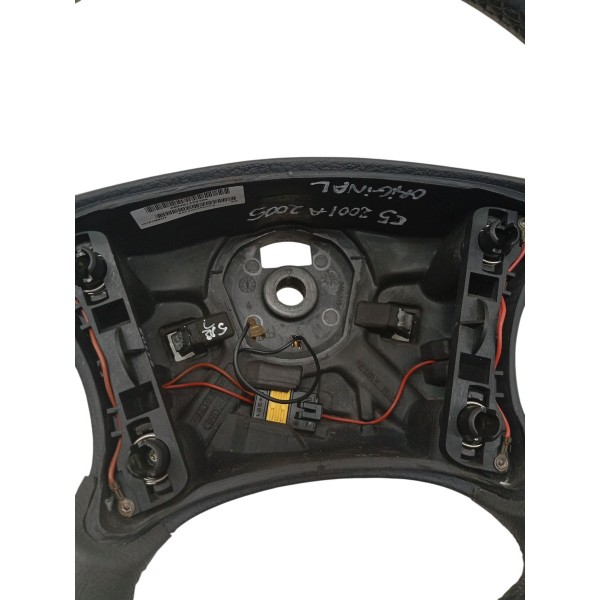 Volante Direção Citroën C5 2003 2004 2005 2006 2007 Detalhe Volante Direção Citroën C5 2003 2004 2005 2006 2007 Detalhe