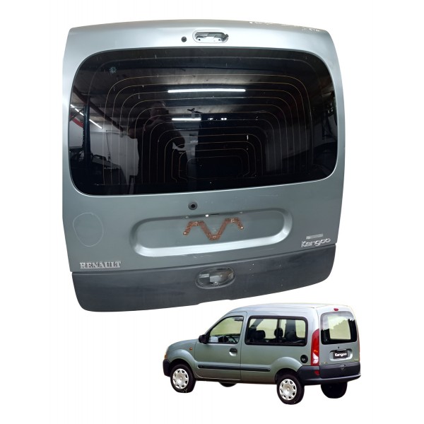 Tampa Traseira Renault Kangoo Expression Verde 2003 Detalhe Tampa Traseira Renault Kangoo Expression Verde 2003 Detalhe