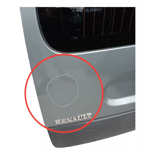 Tampa Traseira Renault Kangoo Expression Verde 2003 Detalhe Tampa Traseira Renault Kangoo Expression Verde 2003 Detalhe