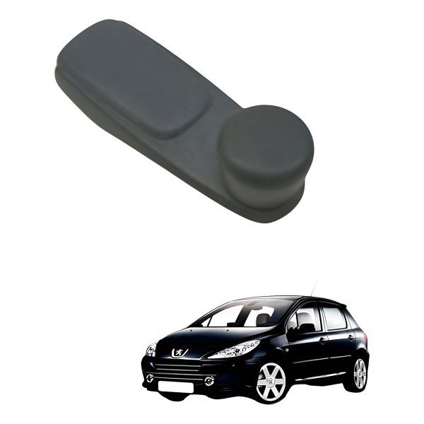 Manivela Porta Interna Traseira Vidro Peugeot 208  2015 Manivela Porta Interna Traseira Vidro Peugeot 208  2015