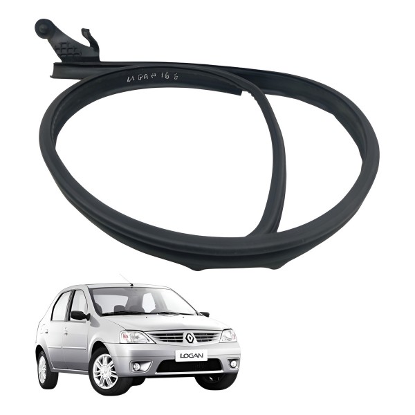 Borracha Guarnição Porta Esquerda Renault Logan 1.0 2009 Borracha Guarnição Porta Esquerda Renault Logan 1.0 2009