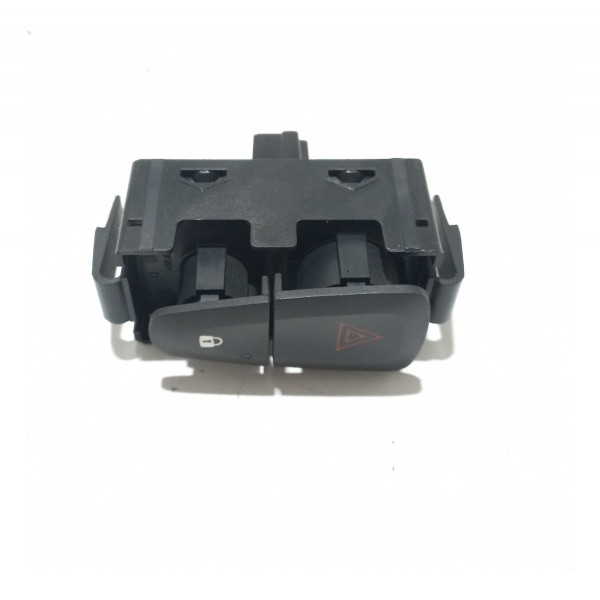 Botão Pisca Alerta Trava Porta Renault Sandero Preto