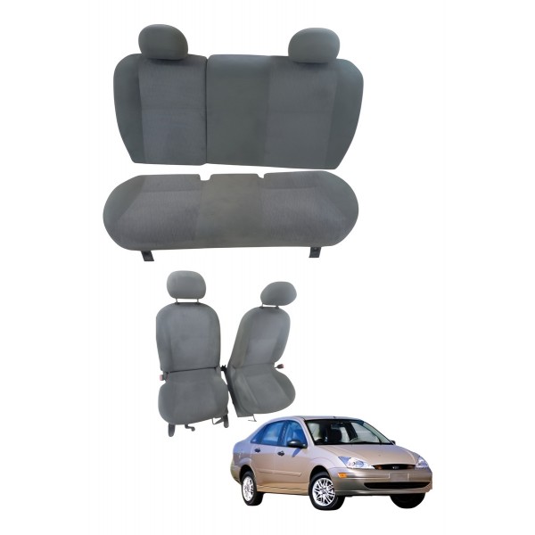 Jogo Banco Tecido Ford Focus Sedan 2.0 2002 2003 2004