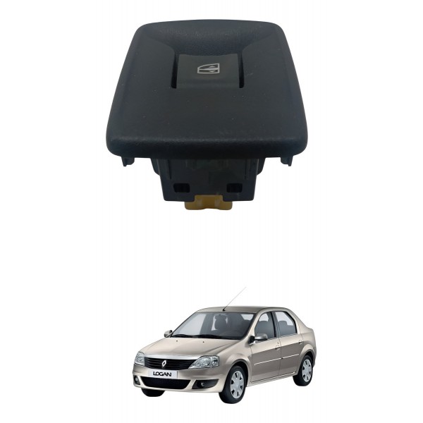Botão Vidro Eletrico Dianteiro Direito Renaut Logan 1.0 2009