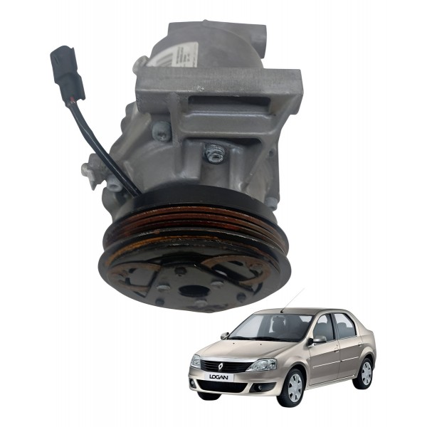 Compressor Ar Condicionado Renault Sandero Logan 1.0 2017 Compressor Ar Condicionado Renault Sandero Logan 1.0 2017