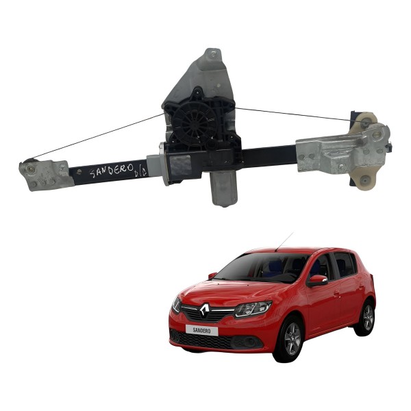 Maquina Vidro Dianteiro Direito Renault Sandero 2017 2018