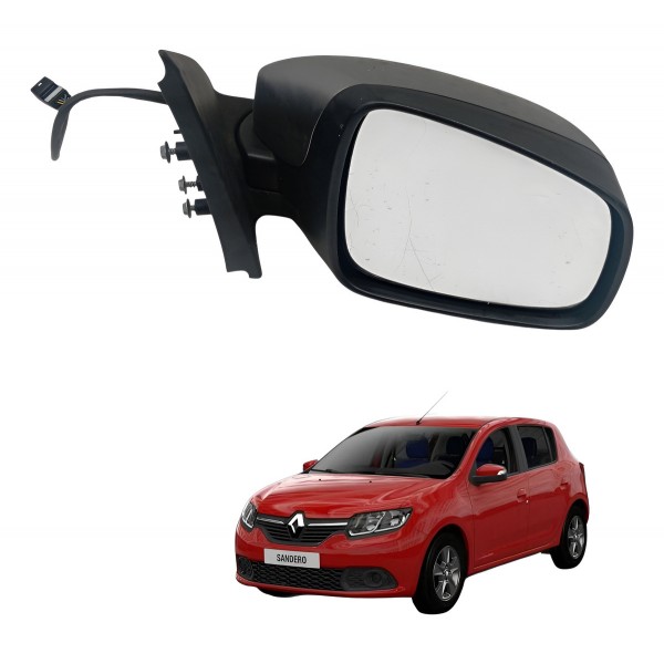 Retrovisor Direito Renault Sandero 1.0 2017 2018 Detalhe