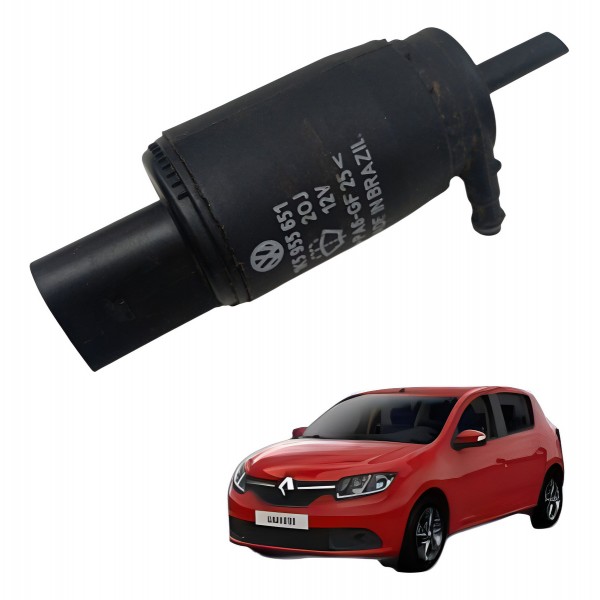 Motor Esguicho Limpador Parabrissa Renault Sandero 2017 Motor Esguicho Limpador Parabrissa Renault Sandero 2017