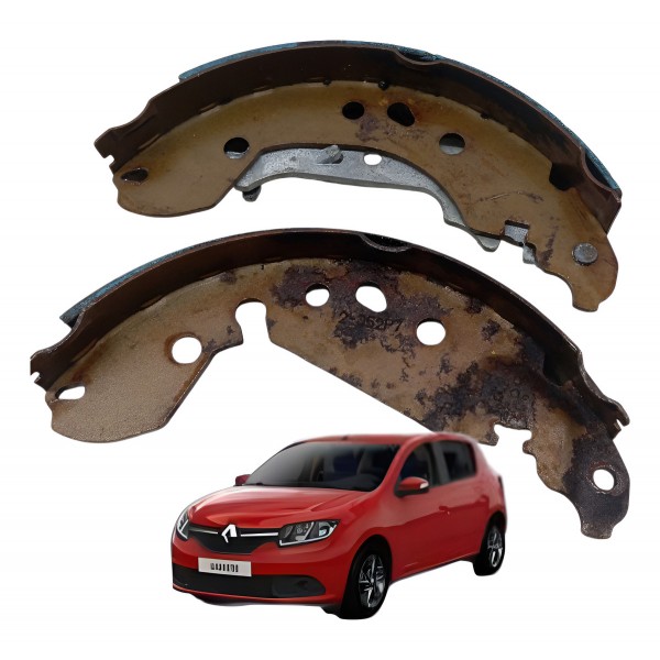 Jogo Sapata Freio Traseira Direita Renault Sandero 20117