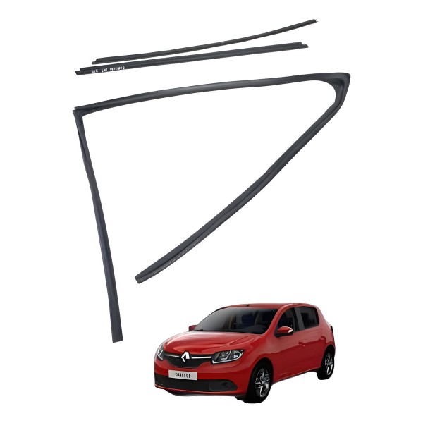 Kit Pestana Canaleta Dianteira Esquerda Renault Sandero 2017 Kit Pestana Canaleta Dianteira Esquerda Renault Sandero 2017