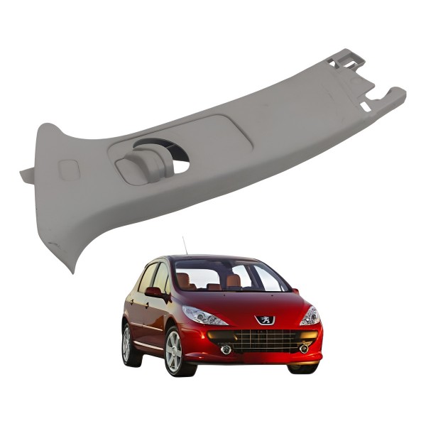 Moldura Coluna Esquerda Cinto Peugeot 307 1.6 Presence 2006