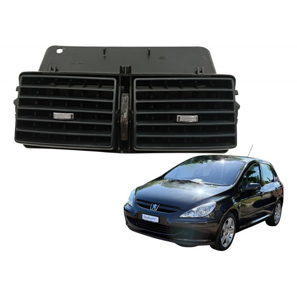 Moldura Central Difusor Ar Peugeot 1.6 307 2005 2006 Detalhe Moldura Central Difusor Ar Peugeot 1.6 307 2005 2006 Detalhe