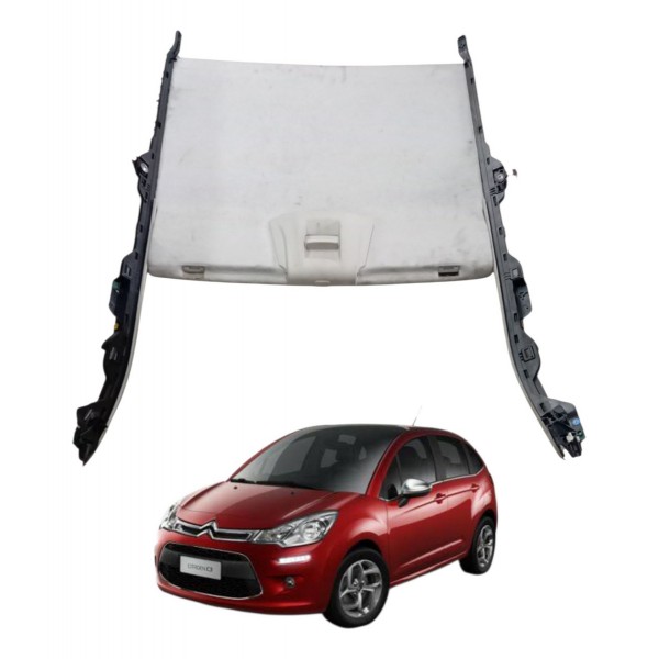 Cortina Forro Teto Panoramico Citroen C3 1.2 2017 2018 2019 Cortina Forro Teto Panoramico Citroen C3 1.2 2017 2018 2019