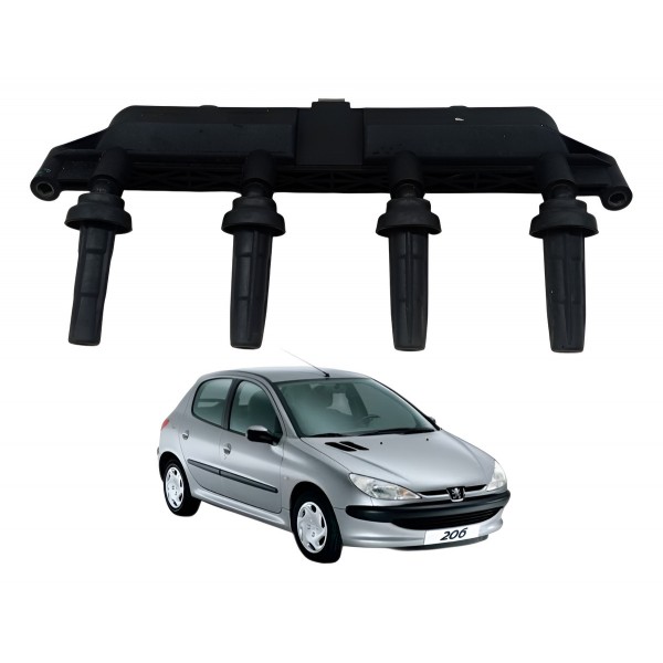 Bobina Ignição Peugeot 206 207 C3 1.4 8v  2006 Bobina Ignição Peugeot 206 207 C3 1.4 8v  2006