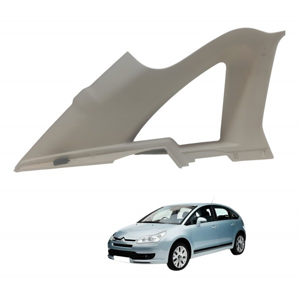 Acabamento Vigia Traseira Esquerdo Citroen C4 Pallas 2008 - Creme